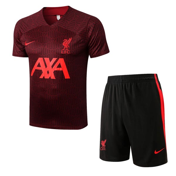 Camiseta Entrenamiento Liverpool Conjunto Completo 2022-2023 Rojo 4